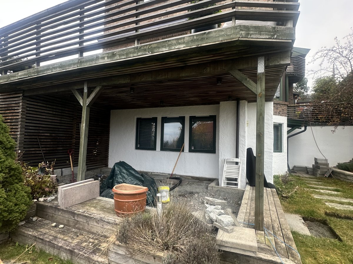 Terrasse, før